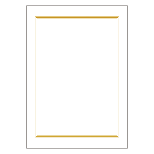 ササガワ　９－４０３　ＯＡ辞令用紙三重枠Ｂ５　１００枚