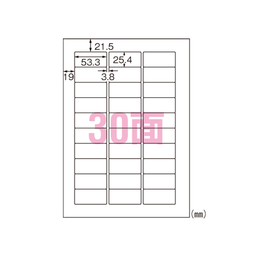 エーワン　２８９７３　インクジェットラベルＡ４透明光沢３０面