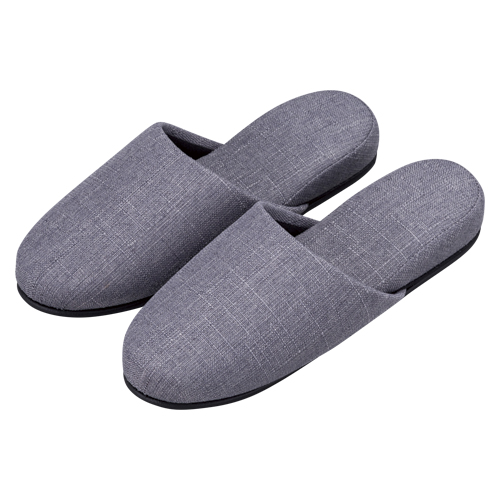 オーミケンシ　１１３８２　ブッチャー織スリッパ　グレー