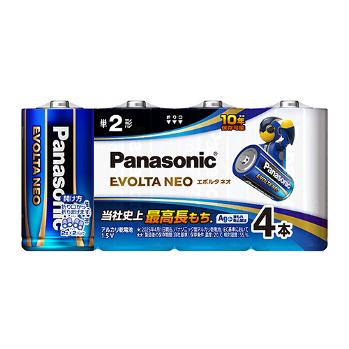 パナソニック　ＬＲ１４ＮＪ／４ＳＷ　エボルタＮＥＯ単２形４本お買い得パック