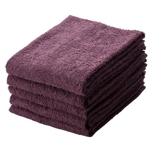 オーミケンシ　８３０７　フェイスタオル５枚入り　ダークブラウン