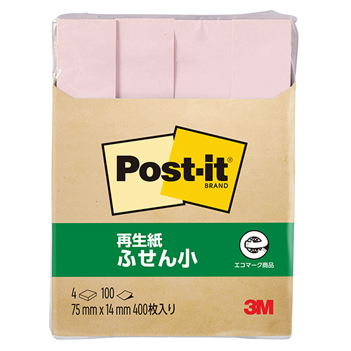 スリーエム　５６０ＲＰ－Ｐ　ポストイット再生紙ふせんハーフ　ピンク