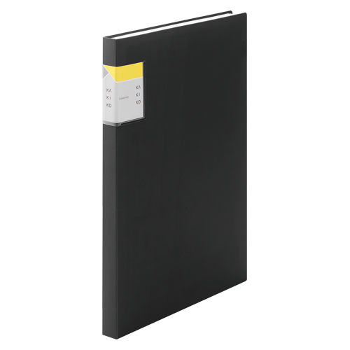 キングジム　８６３２Ｗ－ＢＫ　クリアーファイル　カキコ４０Ｐ　黒