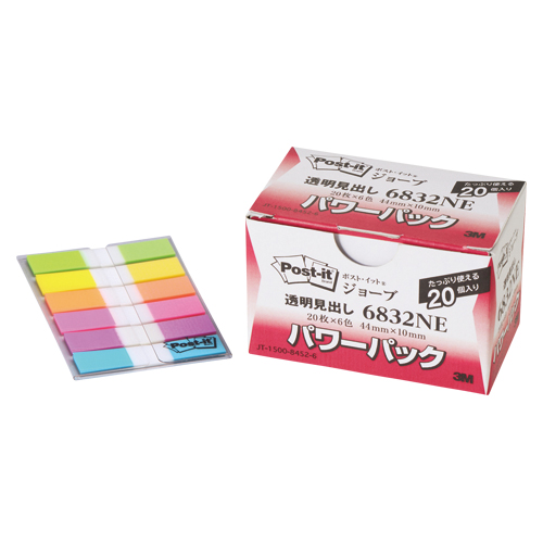 スリーエム　６８３２ＮＥ　ポストイットジョーブパワーＰ透明見出し