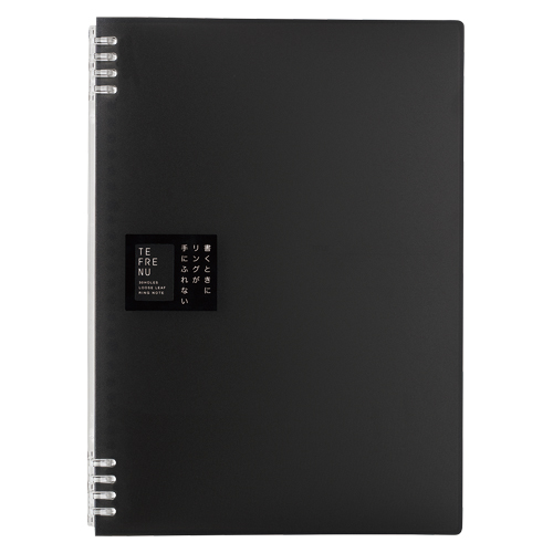 キングジム　９８５６ＴＴＥ－ＢＫ　リングノート　テフレーヌ　Ａ４　黒