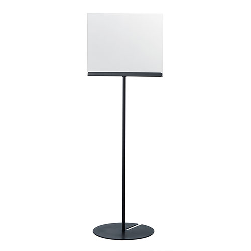 テラモト　ＳＵ－６５７－３０３－７　２Ｗａｙサインスタンド　ブラック