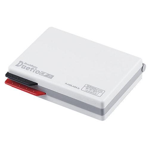 シヤチハタ　ＨＦＷ－２ＥＣアカ／クロ　デュエット　スタンプ台（エコス）黒／赤