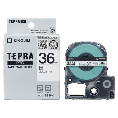 キングジム　ＳＳ３６Ｋ　ＰＲＯテ－プカ－トリッジ・白ラベル