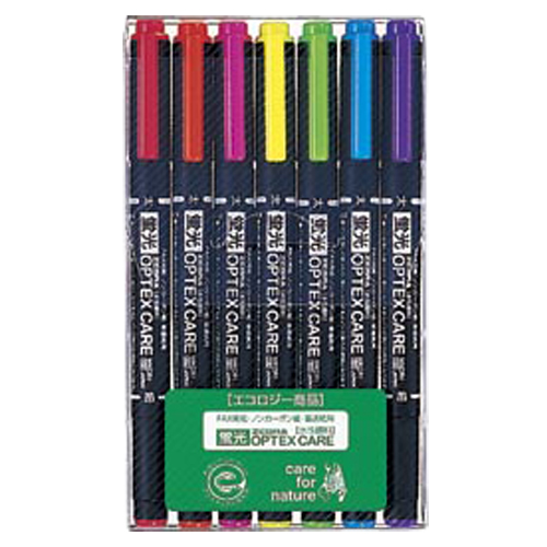 ゼブラ　ＷＫＣＲ１－７Ｃ　蛍光オプテックス・ケア　７色セット