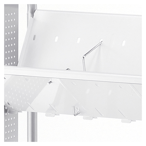 林製作所　ＹＳ－４０Ｂ　重量型ブックラックワゴン専用仕切り棒３入