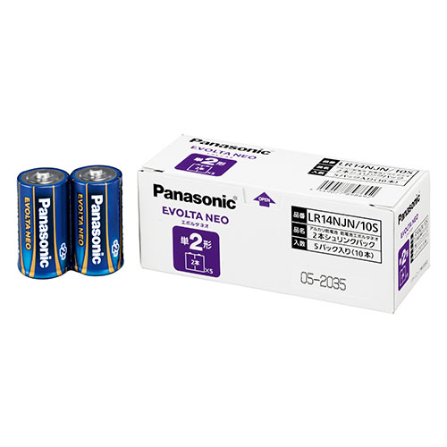 パナソニック　ＬＲ１４ＮＪＮ／１０Ｓ　エボルタＮＥＯオフィス電池単２／１０本