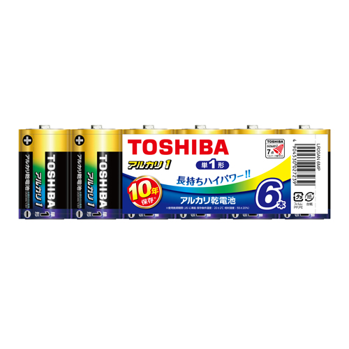 東芝　ＬＲ２０ＡＮ　６ＭＰ　アルカリ乾電池　アルカリ１