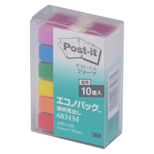 スリーエム　６８３１Ｍ　ポストイット透明見出しエコノパック