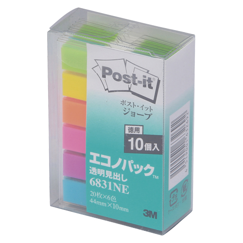 スリーエム　６８３１ＮＥ　ポストイット透明見出しエコノパック