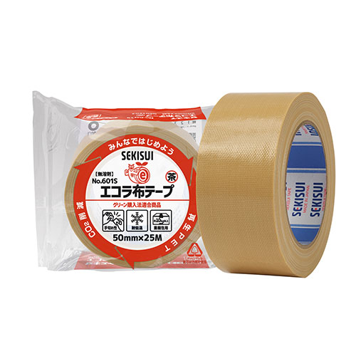 積水化学　Ｎ６０１Ｘ０３　再生ＰＥＴ布テープ　５０ｍｍＸ２５ｍ