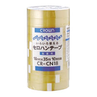 クラウン　ＣＲ－ＣＮ１８　クラウンセロテープ１８ｍｍ３５ｍ１０巻