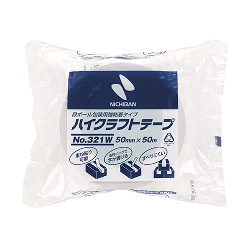 ニチバン　３２１Ｗ－５０　カラーハイクラフトテープ　白