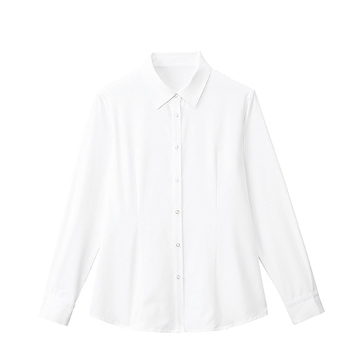 カンセン　ＦＢ７５５７７－１　７　長袖ブラウス　ホワイト　　７号