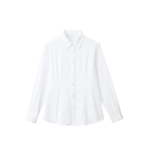 カンセン　ＦＢ７５５７７－１　９　長袖ブラウス　ホワイト　　９号