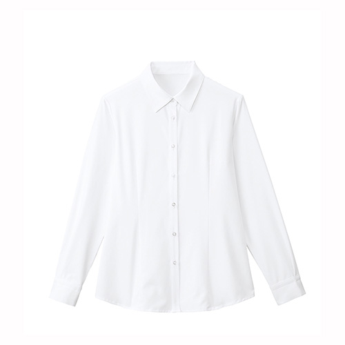 カンセン　ＦＢ７５５７７－１　１１　長袖ブラウス　ホワイト　１１号