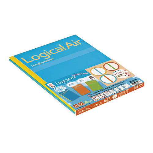 ナカバヤシ　ノ－Ａ４０４Ａ－３Ｐ／Ｄ　ロジカルエアーＡ罫Ａ４／４０枚／３Ｐ