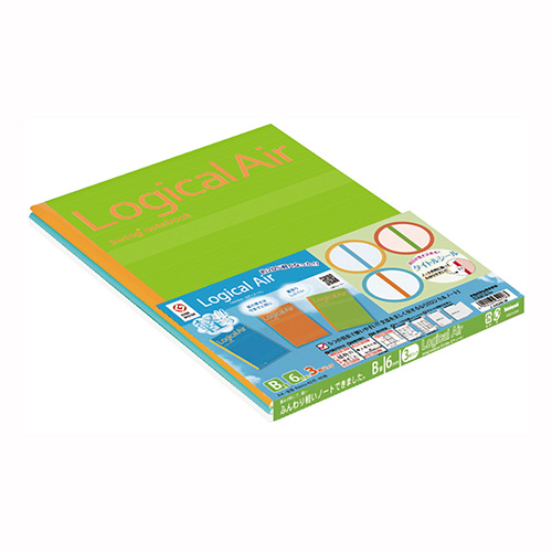 ナカバヤシ　ノ－Ａ４０４Ｂ－３Ｐ／Ｄ　ロジカルエアーＢ罫Ａ４／４０枚／３Ｐ