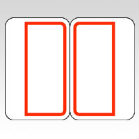 ニチバン　ＭＬ－１３２Ｒ　アカワク　マイタックインデックス　赤枠