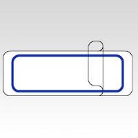 ニチバン　ＭＬ－２０７Ｂ　アオワク　マイタックラミネートラベル　青枠