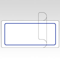 ニチバン　ＭＬ－２１１Ｂ　アオワク　マイタックラミネートラベル　青枠