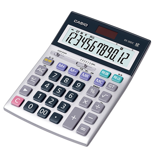 カシオ　ＤＳ－２０ＤＣ－Ｎ　本格実務電卓