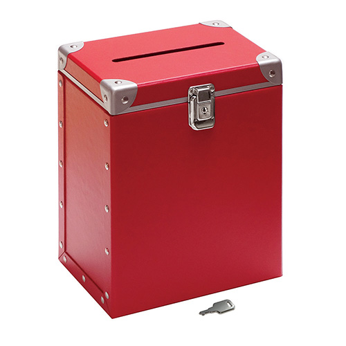 コレクト　Ｍ－５１２－ＲＥ　投票ボックス　パスコ製　赤