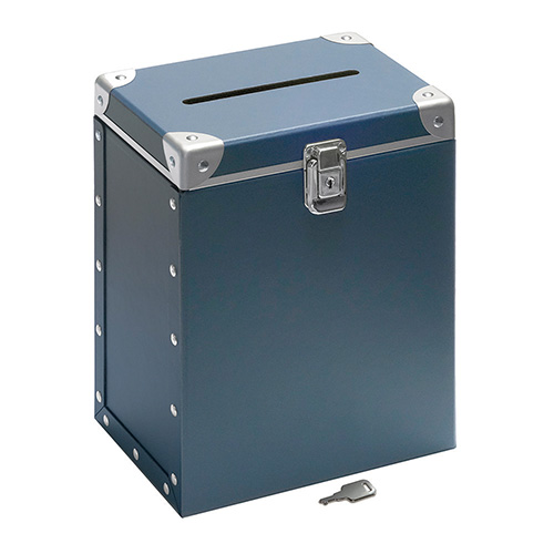 コレクト　Ｍ－５１２－ＢＬ　投票ボックス　パスコ製　紺