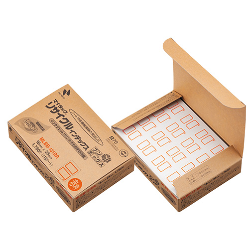 ニチバン　ＭＬＢＢ－１３１ＲＲ　マイタックリサイクルインデックス　赤枠