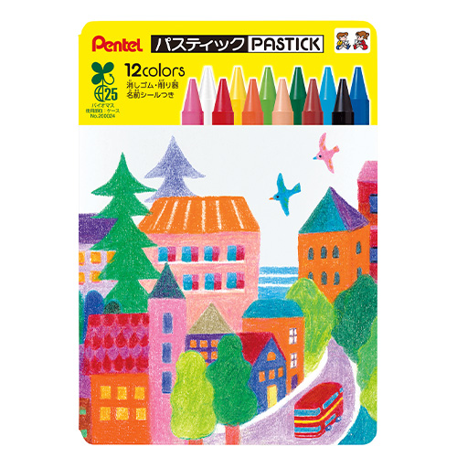 ぺんてる　ＧＣ２－１２　パスティック１２色バイオマス