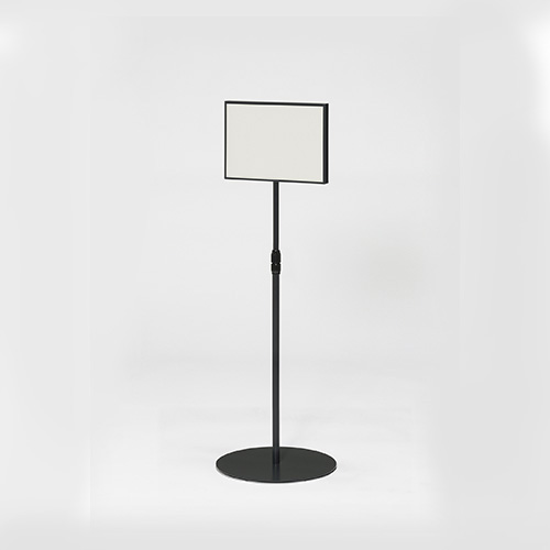 クラウン　ＣＲ－ＳＩ４３－ＤＧＲ　枠カバー付きサインスタンド両面型Ａ４横