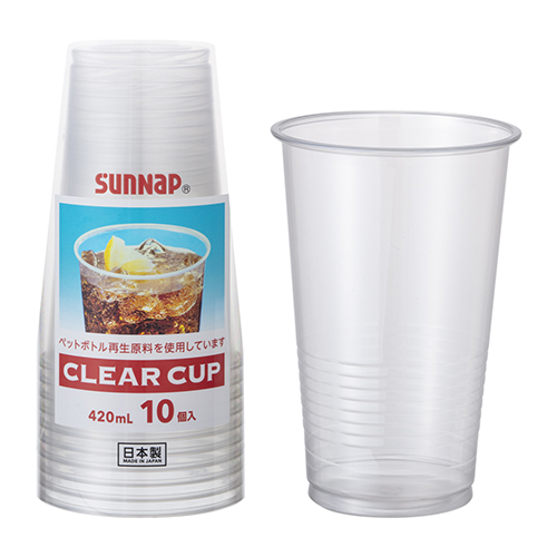 サンナップ　Ｃ４０１０ＺＥＸ　クリアーカップ　４２０ｍｌ　１０個入