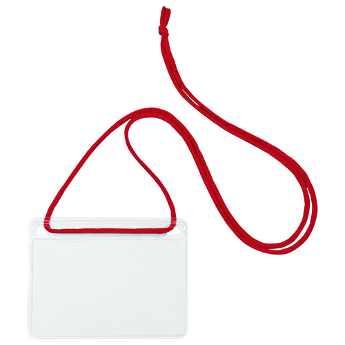 オープン　ＮＬ－１１－ＲＤ　吊り下げ名札　名刺用　１０枚　赤