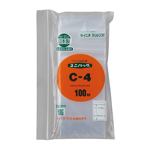 セイニチ　００６６５０００３　ユニパック　Ｃ－４　（１００枚入）