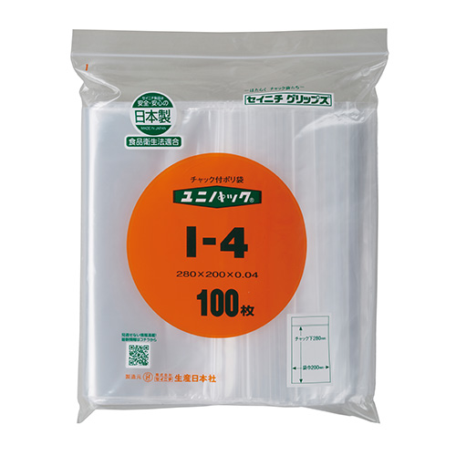セイニチ　００６６５０００９　ユニパック　Ｉ－４　（１００枚入）