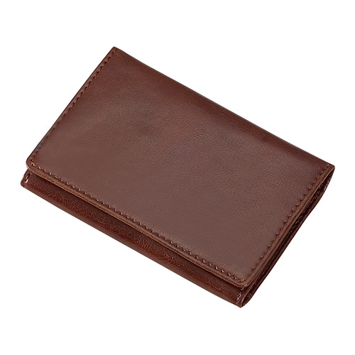 レイメイ　ＧＬＮ１０５４Ｃ　グロワール　メモ付名刺入合皮　ブラウン