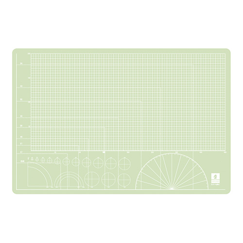 ミワックス　ＳＴＮ－Ａ３－Ｇ　スケルトンカッティングマット