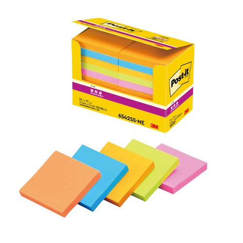 スリーエム　６５４２ＳＳ－ＮＥ　ポストイット／パワーパック　５色混色