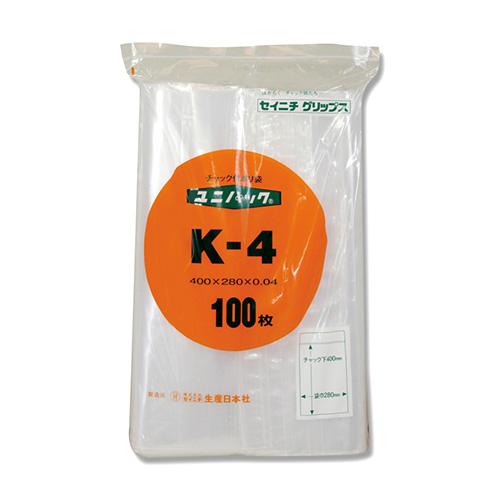 セイニチ　６６５１１００　ユニパック　Ｋ－４　１００枚入