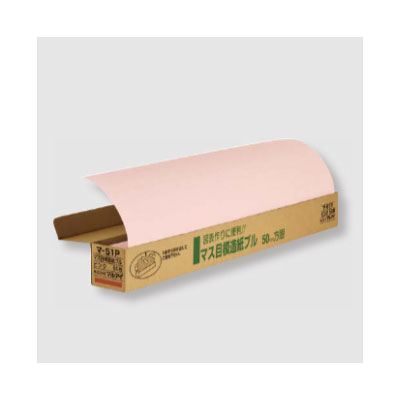 マルアイ　マ－５１Ｐ　マス目模造紙プル　ピンク　　５０枚セット