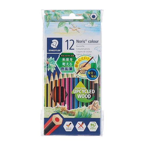 ステッドラー　１８５　Ｃ１２ＰＢ　ノリスカラー色鉛筆１２色セット