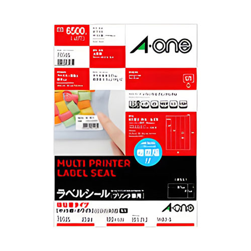 エーワン　７８５６５　ラベルシール［プリンタ兼用］　強粘着