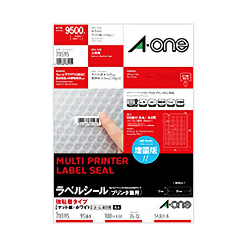 エーワン　７８５９５　ラベルシール［プリンタ兼用］　強粘着