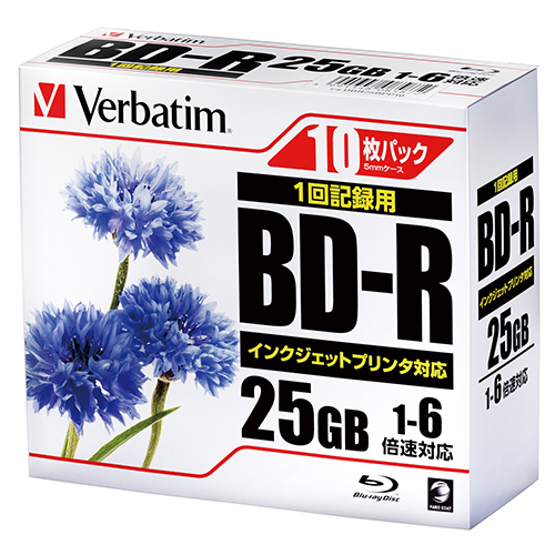 バーベイタム　ＤＢＲ２５ＲＰＰ１０　データ用ＢＤ－Ｒプラケース１０Ｐ