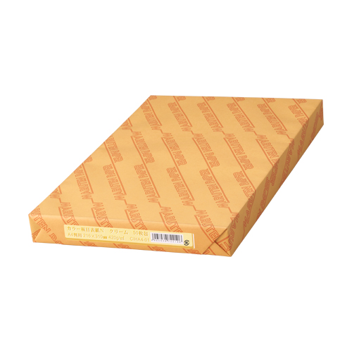 ゴークラ　ＣＩＨ－Ａ４－０１　カラー板目表紙ＮＡ４判用クリーム５０枚