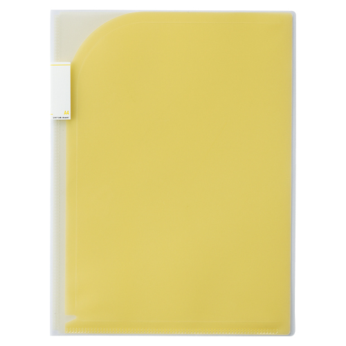 リヒトラブ　Ｆ－３４１０－５　２ポケットホルダー　Ａ４　黄
